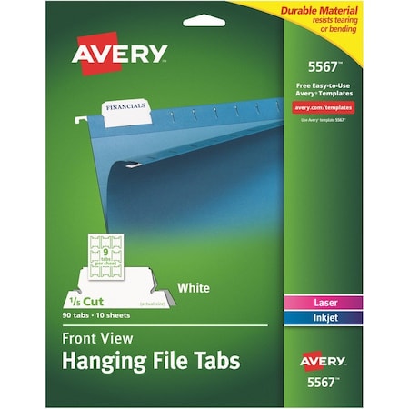 Avery Tab, Folder, Hang, Prntabl, 1/5 AVE5567